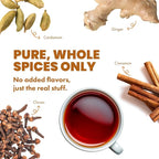 Loose Leaf Chai Black Tea with Ginger, Cardamom & Clove – Spiced African Tea Inspired by Somali Tradition – 4.4oz | Makes 30 Cups | Shaah Organic Tea Blend