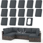Waterproof Outdoor Cushion Covers, Stretch Patio Slipcovers | UV Resistant by hyha