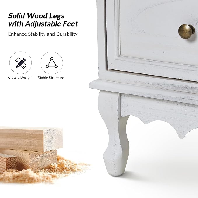 HULALA HOME 3-Drawer Nightstand - Image 6