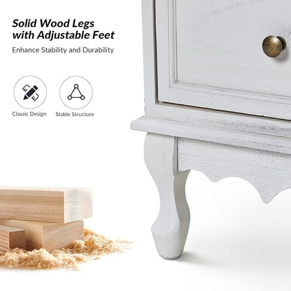 HULALA HOME 3-Drawer Nightstand - Image 6