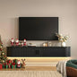 63" Floating TV Stand with Power Outlet by ONBRILL