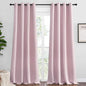 NICETOWN Baby Pink Blackout Curtains 120 inches Length by NICETOWN