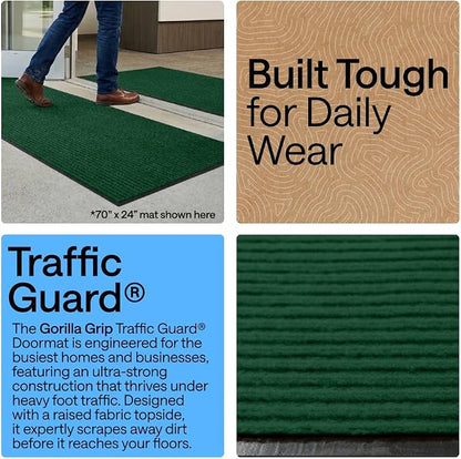 GORILLA GRIP Waterproof Traffic Guard Door Mat, Indoor Outdoor Heavy Duty - Image 3
