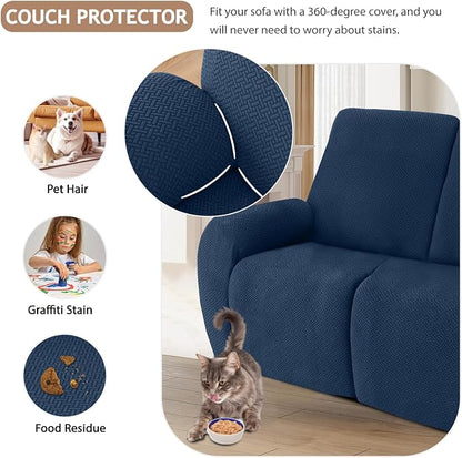 ALIECOM 100% Waterproof Recliner Sectional Couch Covers L Shape Stretch Corner - Image 6