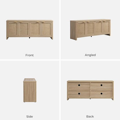 SICOTAS TV Stand for Living Room Boho Entertainment Center for Bedroom - Image 9