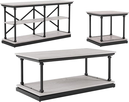 24/7 Shop at Home Ambridge Transitional Multi-Storage Wood 3-Piece Coffee Table by 247SHOPATHOME