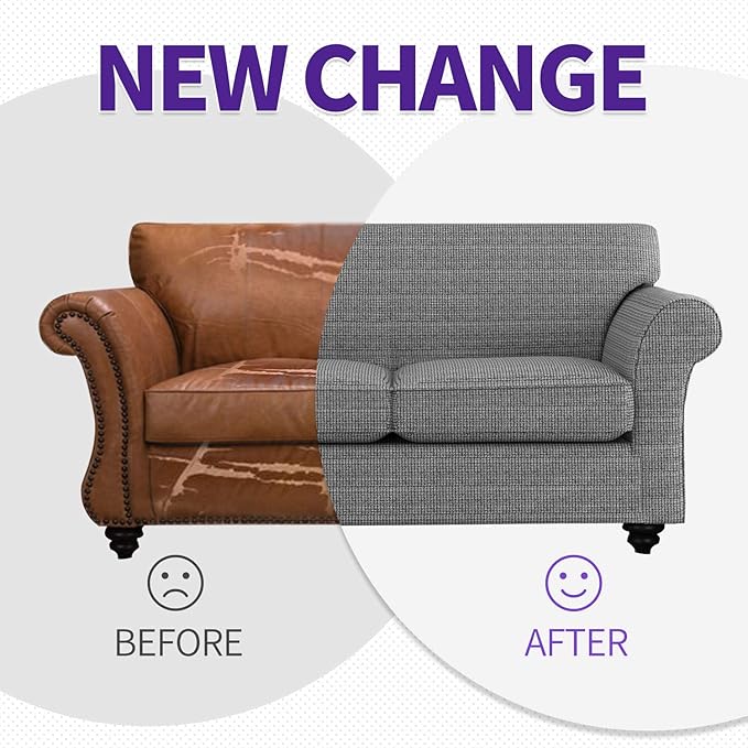 ZNSAYOTX 3 Piece Loveseat Covers - Image 5