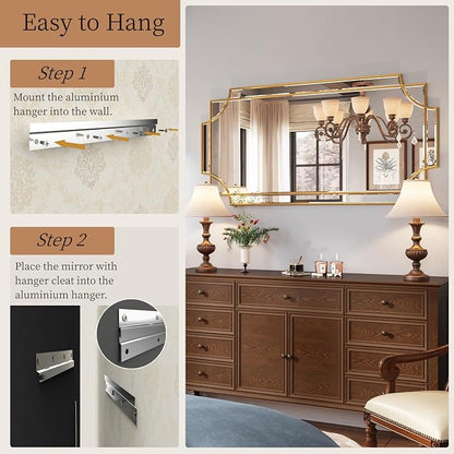 Kelly Miller Gold Traditional Mirror - Image 8