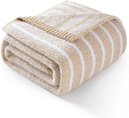 Snuggle Sac Ultra Soft Beige Throw Blanket by SnuggleSac