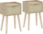 LAATOOREE Nightstand Set of 2, Small Bedside Table, End Table by LAATOOREE