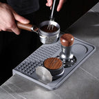 Espresso Tamping Mat for Counter, Ultra Thick Silicone Tamper Mat Coffee Bar Mat,Espresso Mat for Countertops,Fits for Baristas Home Kitchen Bar