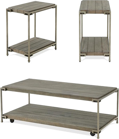 Coffee Table Set Modern Style: 3-Piece Living Room Furniture - Image 3