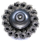 6-Piece Twisted Wire Brush Wheel Set - Metal Rust Removal, Polishing, Cleaning - 1/4″ (6mm) Shank - Removes Burrs, Dust, and Paint - Handles Rough Surfaces - Rotary Tool Accessories
