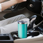 20 oz Skinny Tumbler with Lid and Straw,Stainless Steel Vacuum Insulated Tumbler Cup Double Wall Leak-proof Coffee Mug,Travel Thermal Water Tumbler for Home,Office,Outdoor(Teal,8)