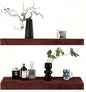 Solid Wood Floating Shelves, 31.5in Finished Real Wood Wall Shelves by Unknown