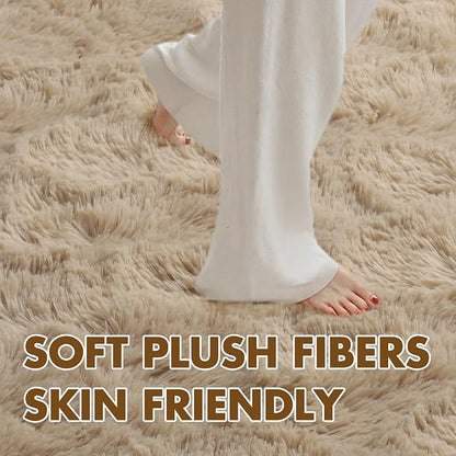 9x12 Ft Extra Large Shag Beige Rugs - Image 4