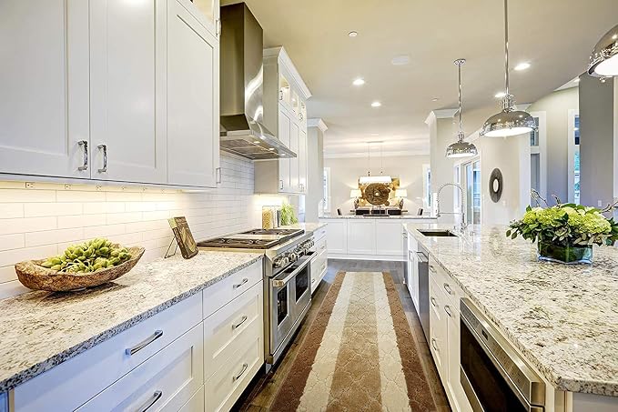 31 Ft Extra Long Beige Kitchen Hallway Runner Rug, Non-Slip Washable 26" X 31' - Image 2