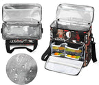 Red Start Day With Coffee Coffees Maker Carrying Bag Coffee Machine Travel Storage Tote Bag Compatible with K-Mini or K-Mini Plus, Portable Single Serve Coffees Brewer Case with Pockets for K-Cup Pods
