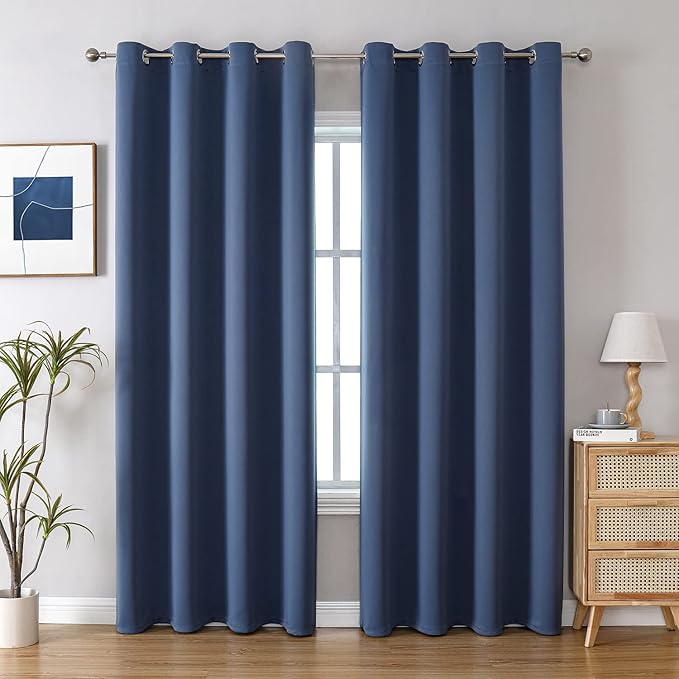 ChrisDowa Blackout Curtains for Bedroom and Living Room 80 Inches Long | 2 by ChrisDowa