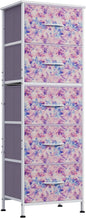 WLIVE Fabric Dresser, 5-Drawer Tall Dressers by WLIVE