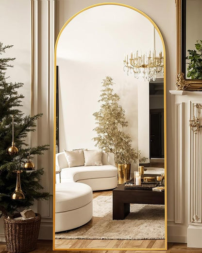 Antok 76" x34” Arched Full Length Floor Mirror, Free Standing/Wall Mount/Leaning by AntokMirror