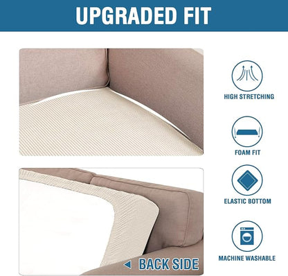 H.VERSAILTEX Super Stretch Individual Seat Cushion Covers Sofa Covers Couch - Image 6