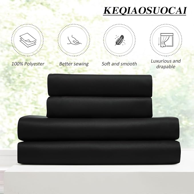 72 Inch Wide Black Pinch Pleated Curtains 72 x 90, Thermal Insulated Noise - Image 5