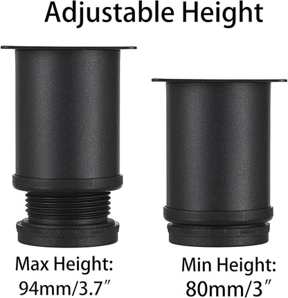 OwnMy 4PCS 3 Inch Stainless Steel Furniture Legs Feets Heavy Duty Metal Cabinet - Image 5