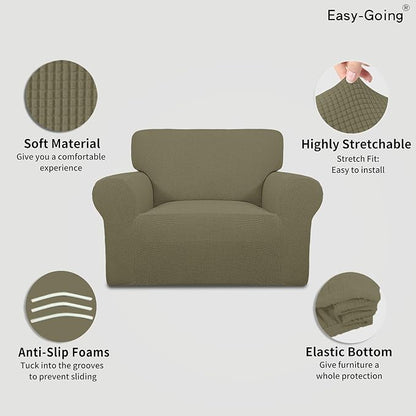 Easy-Going Stretch Oversized Chair Slipcover - Image 3