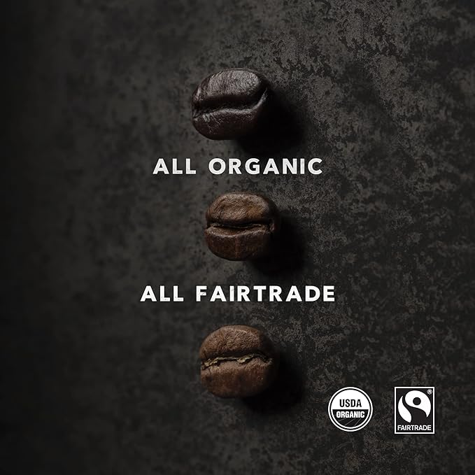 Kicking Horse Coffee Kick Ass, Dark Roast, Ground, Certified Organic, Fairtrade, Kosher, Black, 284 g, Pack of 6