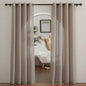 NICETOWN Sheer Linen Curtains for Windows 84 inch Length, Grommet Semi Balance by NICETOWN