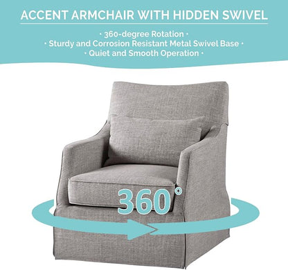 Martha Stewart London Swivel Chair - Image 5