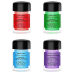 Edible Glitter - 4 Colors Edible Luster Dust Metallic Food Grade Coloring Glitter for Drinks, Baking, Cake Decorating - Edible Dust Powder Shimmer Sprinkle Powder for Icing, Wine, Chocolate, Candy