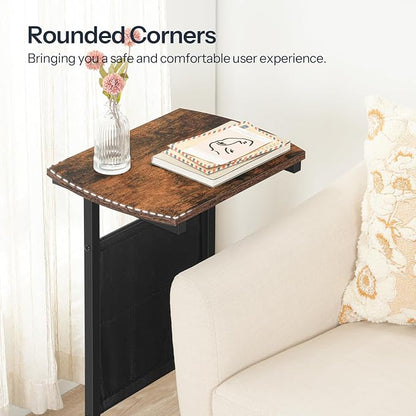 HOOBRO C Shaped End Table, 28.3" Side Table - Image 9