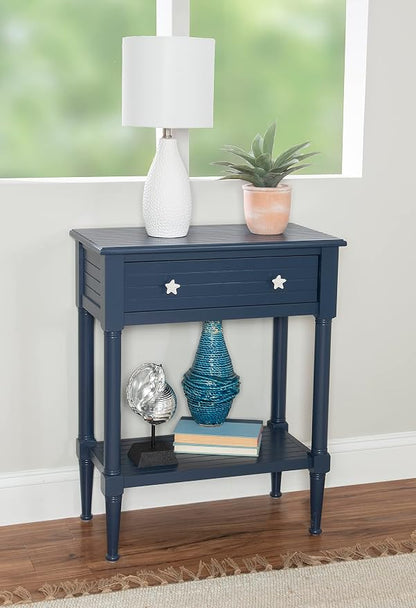 Linon Raleigh Navy Accent Table - Image 2