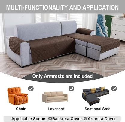 Genina Sofa Armrest Cover, Anti-Slip Armchair Slipcovers - Image 3
