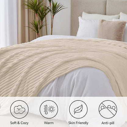 BEDELITE Ribbed King Size Blanket - Image 2