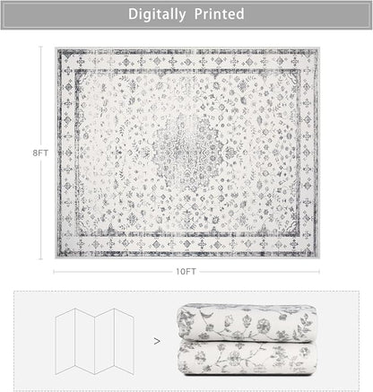 8x10 Washable Area Rugs for Living Room, Dining Room - Image 2