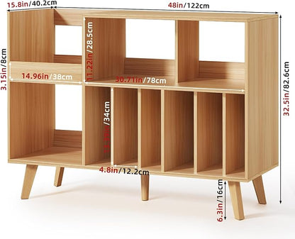 LELELINKY Large 48'' Record Player Stand - Image 2