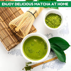 Matcha Whisk Set with Matcha Bowl, Matcha Bamboo Whisk, Scoop, Sifter, Matcha Whisk Holder Unique Gifts for Women Men Girl Friend Home Kitchen Decor Gifts for Christmas, Birthday, matcha kit