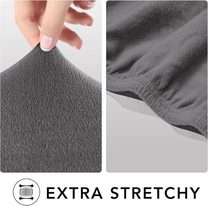 PureFit Stretch Loveseat Covers Fleece Couch Covers - Image 4
