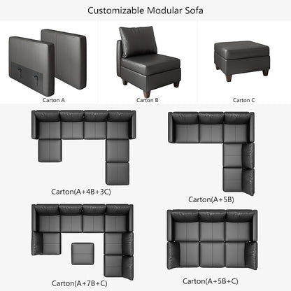 EASE MOOSE Middle Module Seat for Modular Sofa Armless Chair Customizable - Image 4