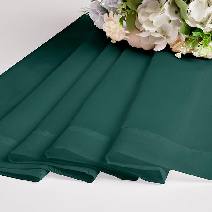 Sheer Curtains 63 inch Length 2 Panels Set, Light Weight Soft Solid Light - Image 6