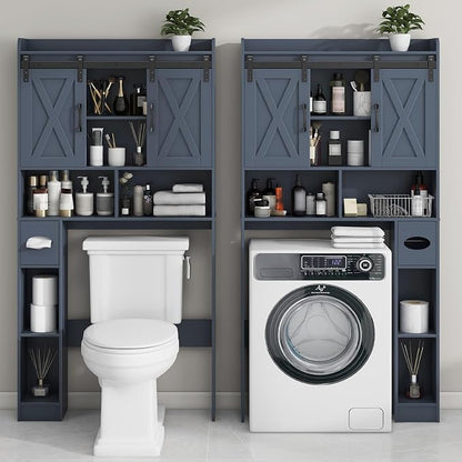 Vabches Over The Toilet Storage Cabinet, Farmhouse Storage Cabinet Over Toilet - Image 7