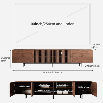 94.48" Mid Century Modern TV Stand - Image 2