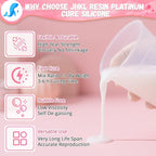 JHKL RESIN Silicone Mold Making Kit,1Gallon Platinum Liquid Silicone Rubber for Mold Maker,15A Silicone Molds,Mix Ratio 1:1 Silicone Rubber Mold Making Kit, Ideal for Casting 3D Resin Molds