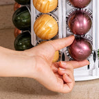 FlagShip Vertuo Pod Holder Coffee Pod Stand for Nespresso Pod Storage with Elegant White (100+ Pods Capacity)