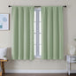 Simplebrand Ava Light Green Short Blackout Curtains by Simplebrand