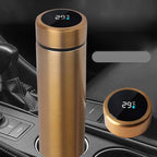 Water Bottle with LED Temperature Display,Double Walled Vacuum Insulated Water Bottle,Stainless Steel Sports AutomotiveTravel Mug,BPA-free Leak Proof Keep Cold and Keep Warm 12H