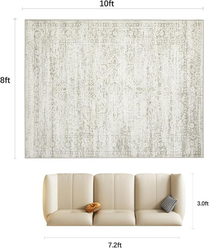 Double Layers 8x10 Area Rugs for Living Room, Dining Room, Playroom | Ultra - Image 2